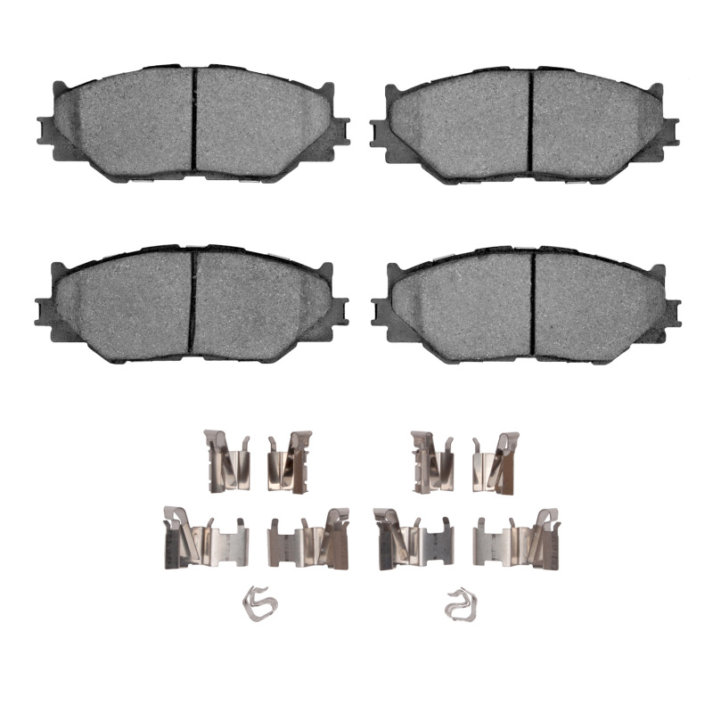 Lexus IS250 Brake Pads - Front - R1 Concepts - Semi Met + Hardware Kit - `06-`15